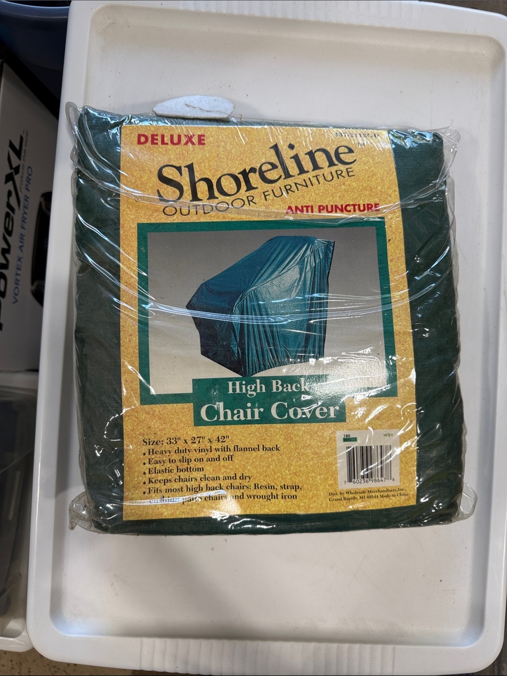 Shoreline Deluxe High Back Chair Cover in Forest Green
